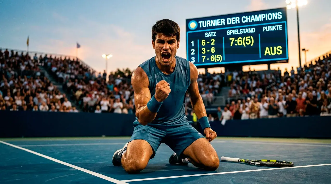 Tennisspieler kämpft sich nach Rückstand zurück zum Sieg