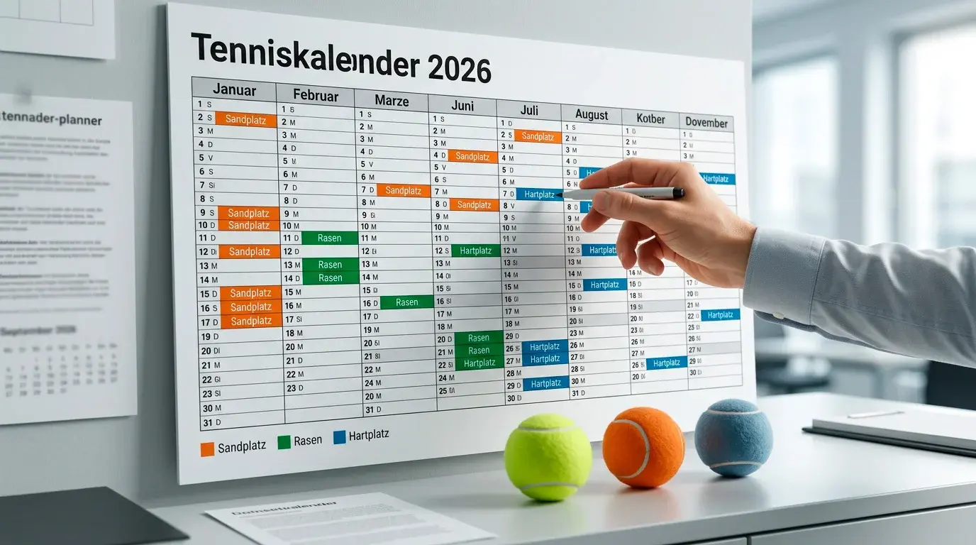 Tennis Wettkalender 2026 – saisonale Strategien für jede Phase der Saison